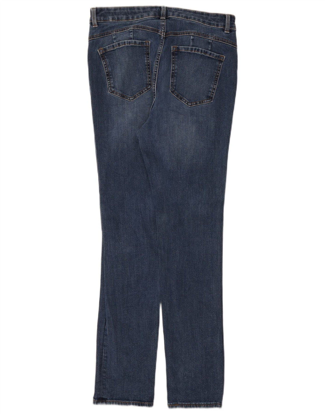 Marks & Spencer Dame Regular Slim Jeans UK 12 Medium W30 L28 Blå Bomuld