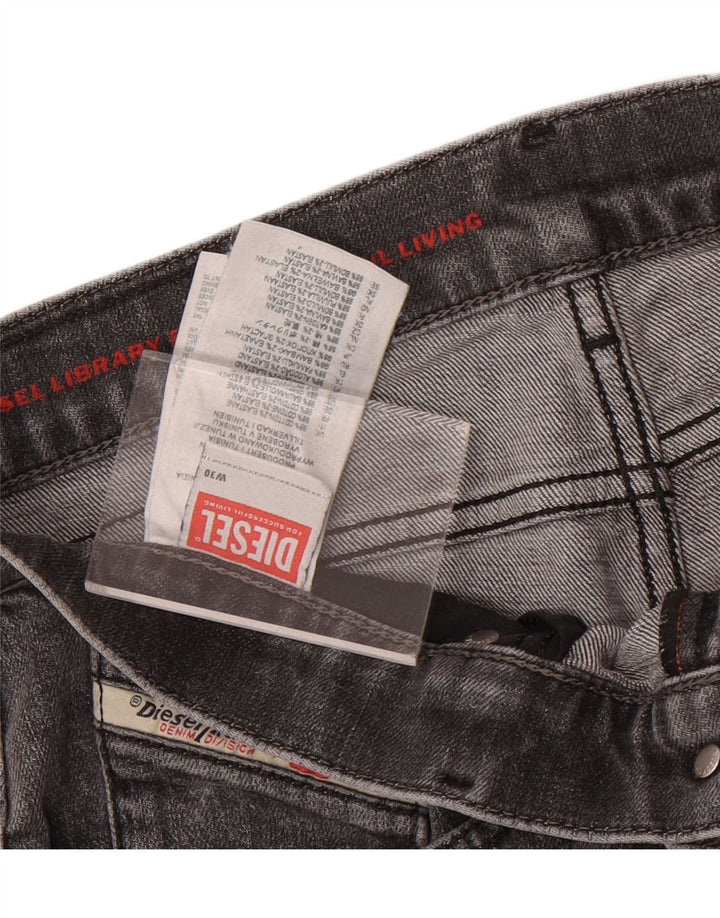 Diesel Herre Thanaz Slim Jeans W30 L30 Grå Bomuld