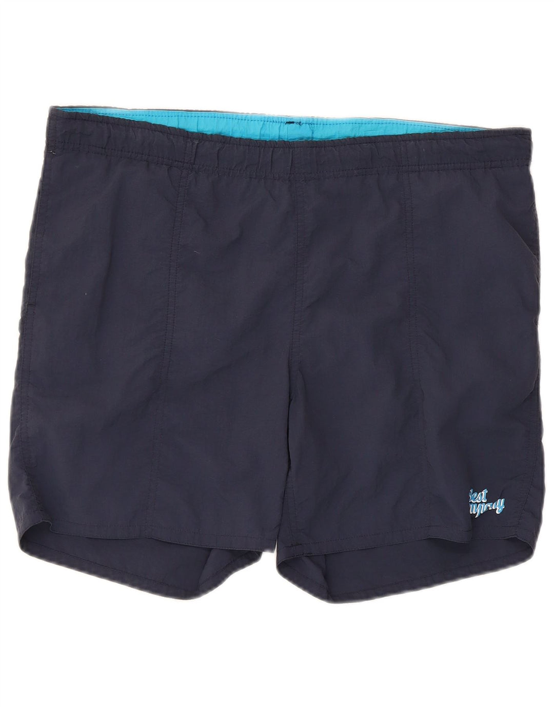 Bedste firma badeshorts til mænd mellem marineblå polyester