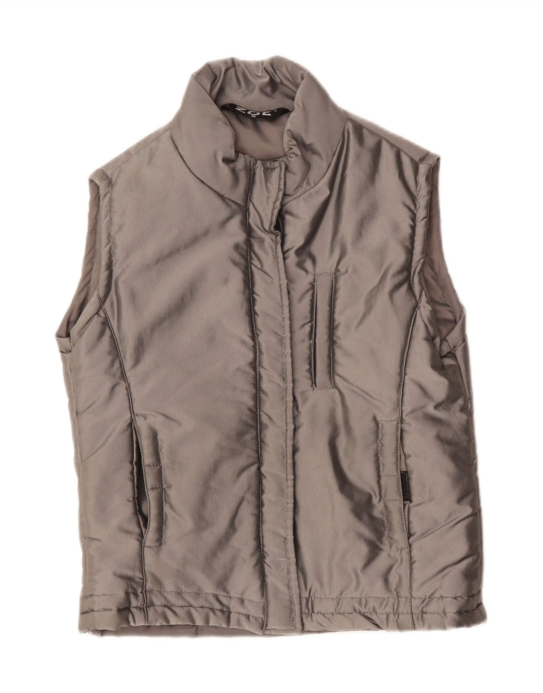 ZOE Womens Polstret Gilet UK 14 Medium Grey Nylon