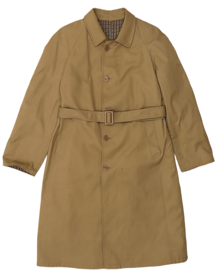 Vintage Vendbar overfrakke til mænd IT 48 Medium Khaki
