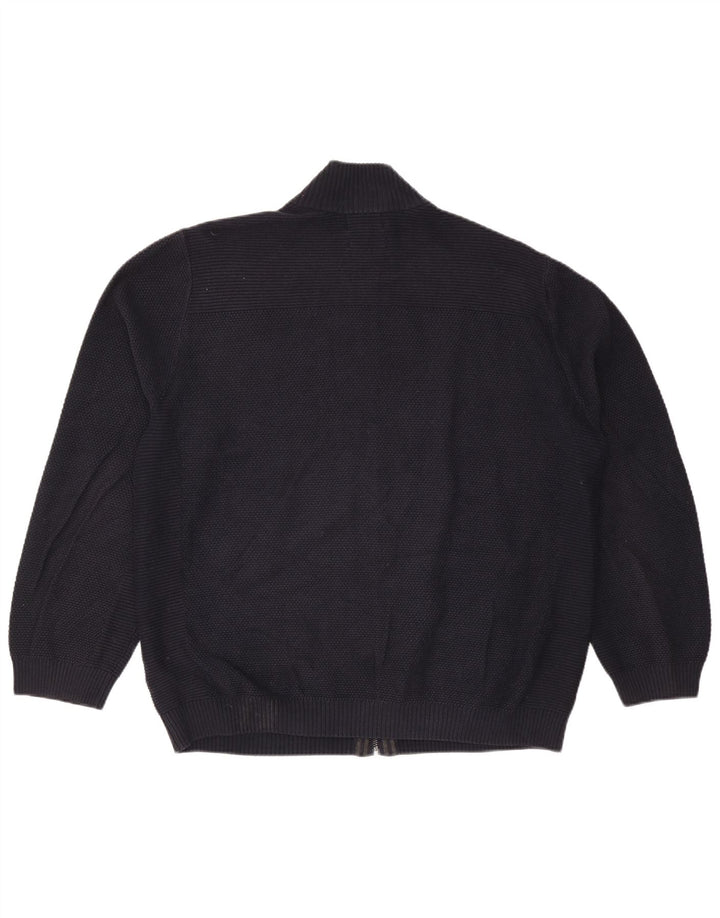 Marks & Spencer herre cardigan sweater 2XL marineblå bomuld