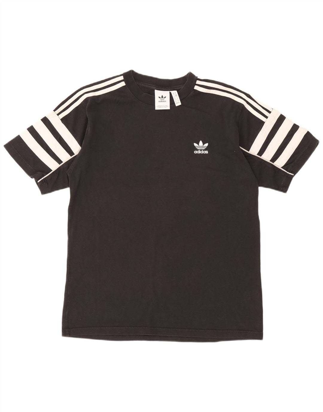 Adidas Herre T-Shirt Top Medium Sort Bomuld
