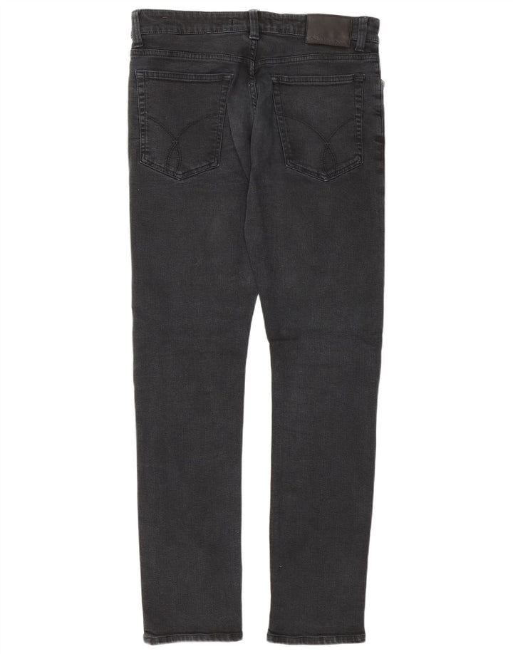 Calvin Klein Herre Slim Jeans W31 L32 Grå Bomuld