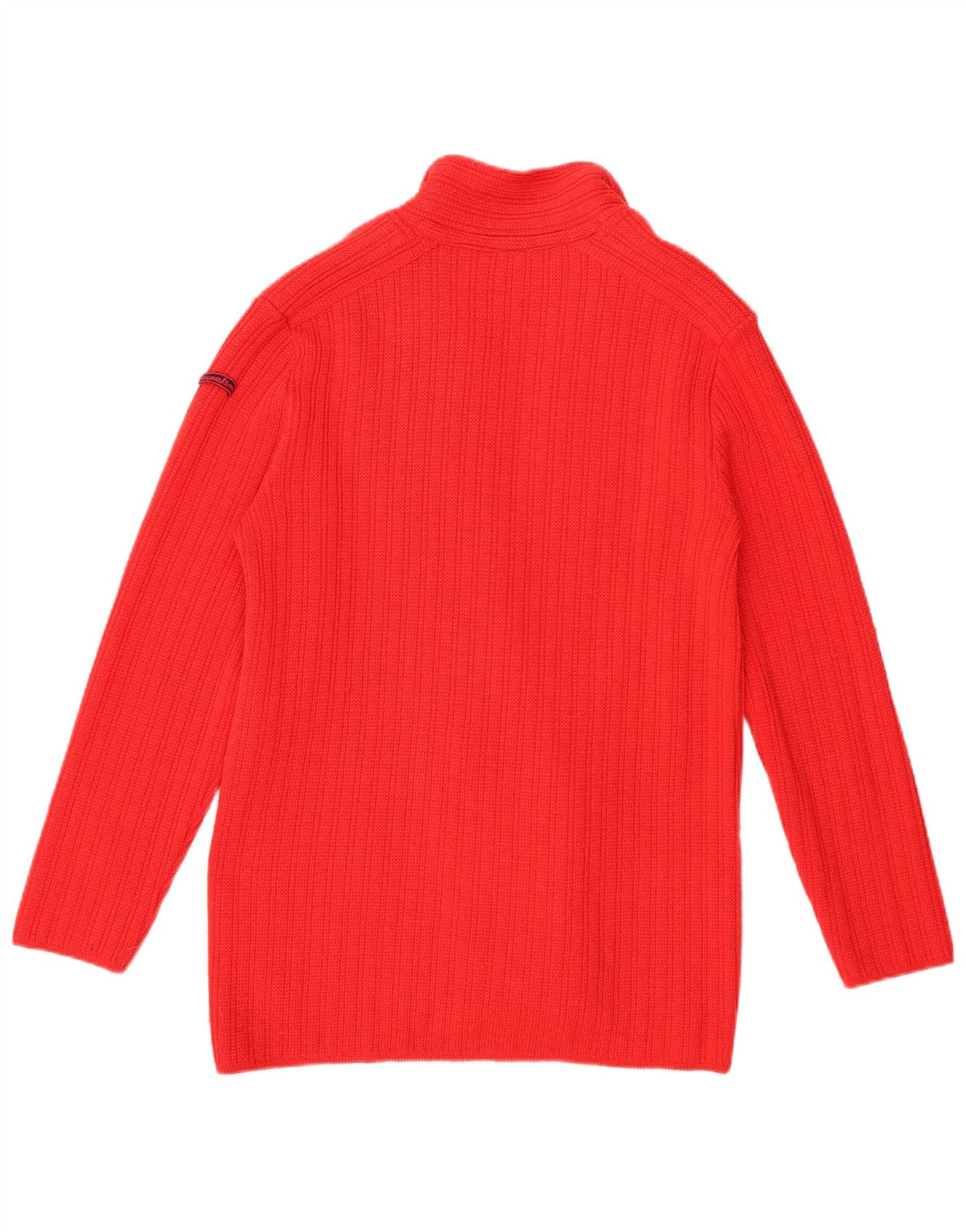 Vintage dame cardigan sweater US 6 Medium Red Virgin Wool