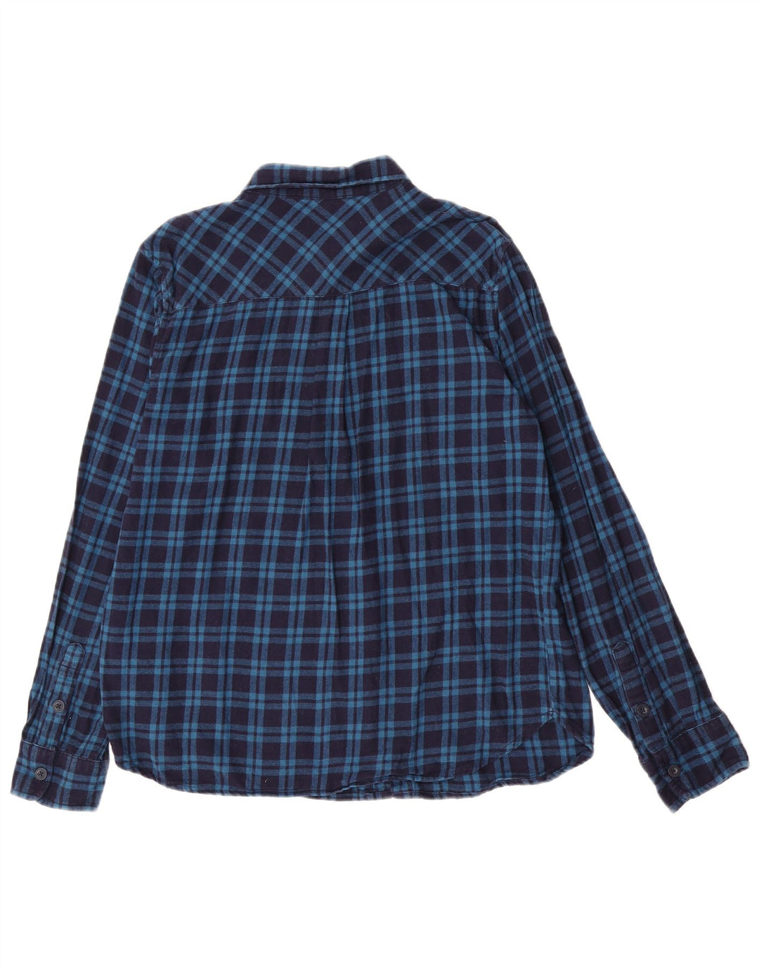 Mountain Warehouse Herre flannelskjorte Stor marineblå ternet bomuld
