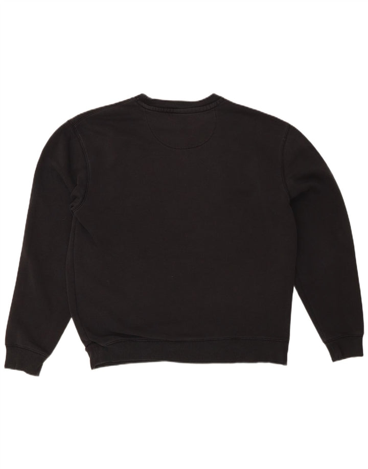 JACK WILLS Herre Grafisk Sweatshirt Jumper Medium Sort Bomuld