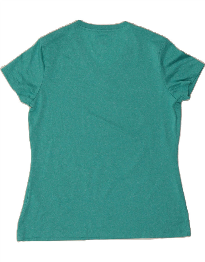 FILA Womens T-Shirt Top UK 14 Large  Turquoise Polyester Vintage Fila and Second-Hand Fila from Messina Hembry 