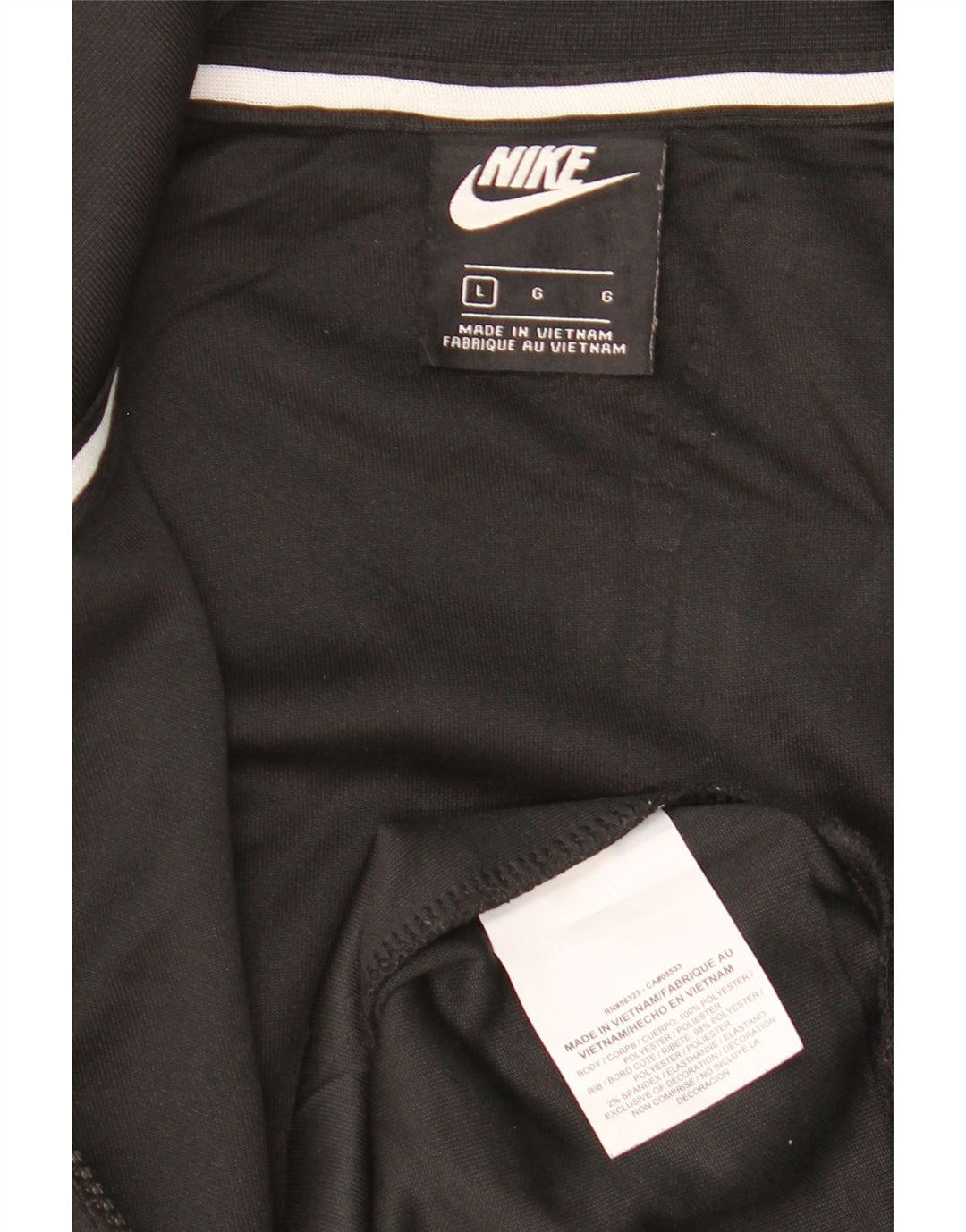 NIKE Grafisk træningsdragt jakke til mænd Stor sort Colourblock Polyester