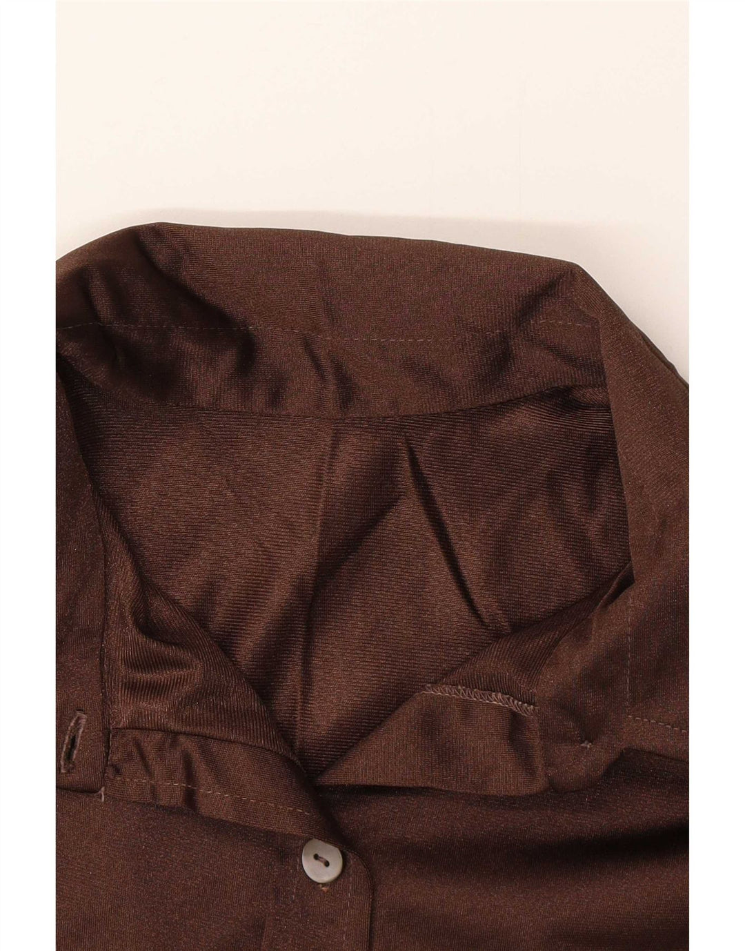 Vintage dameskjortebluse UK 10 Lille Brun