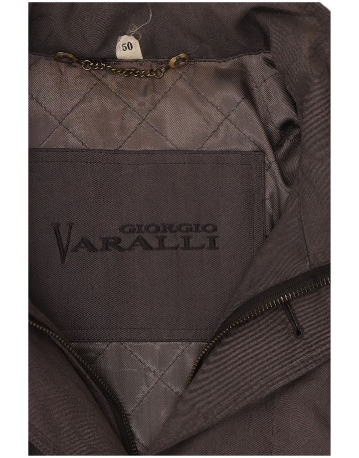GIORGIO VARALLI Herre Windbreaker Coat IT 50 Large Grå