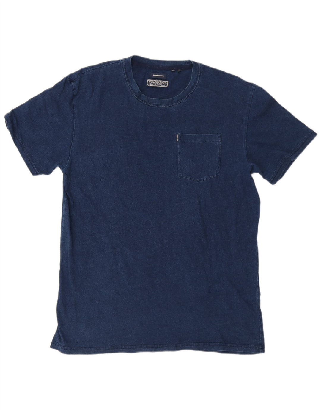 SUPERDRY T-shirt top til mænd Stor marineblå bomuld