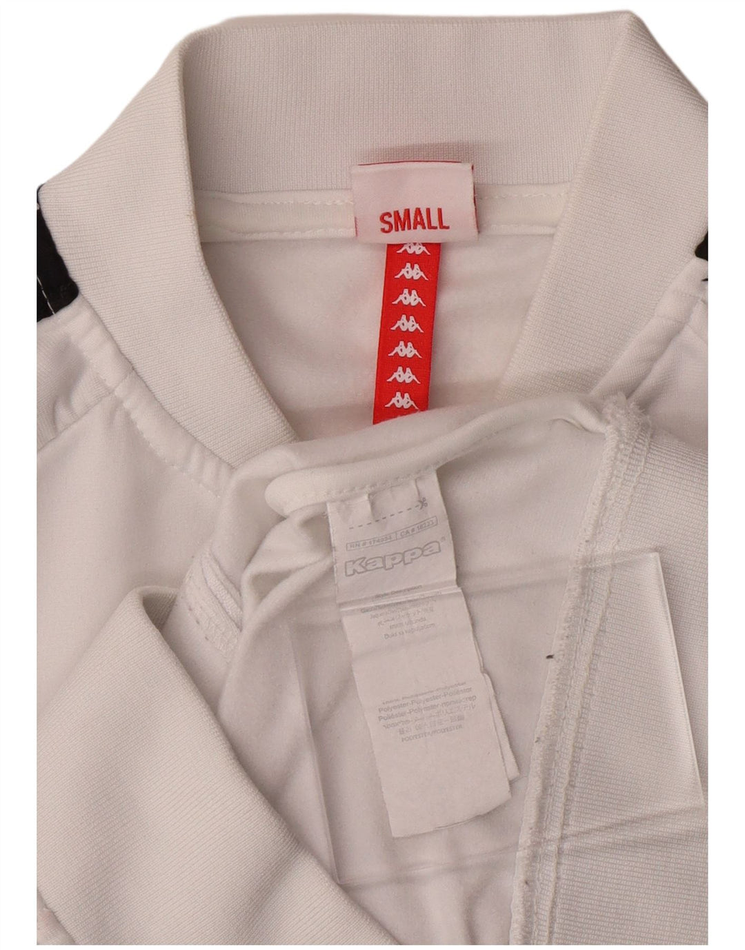 KAPPA piger grafisk træningsdragt topjakke 11-12 år Lille hvid