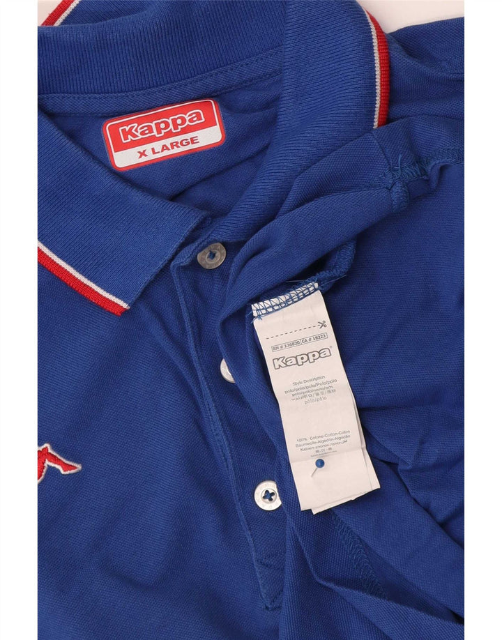 Kappa herre poloshirt XL blå bomuld