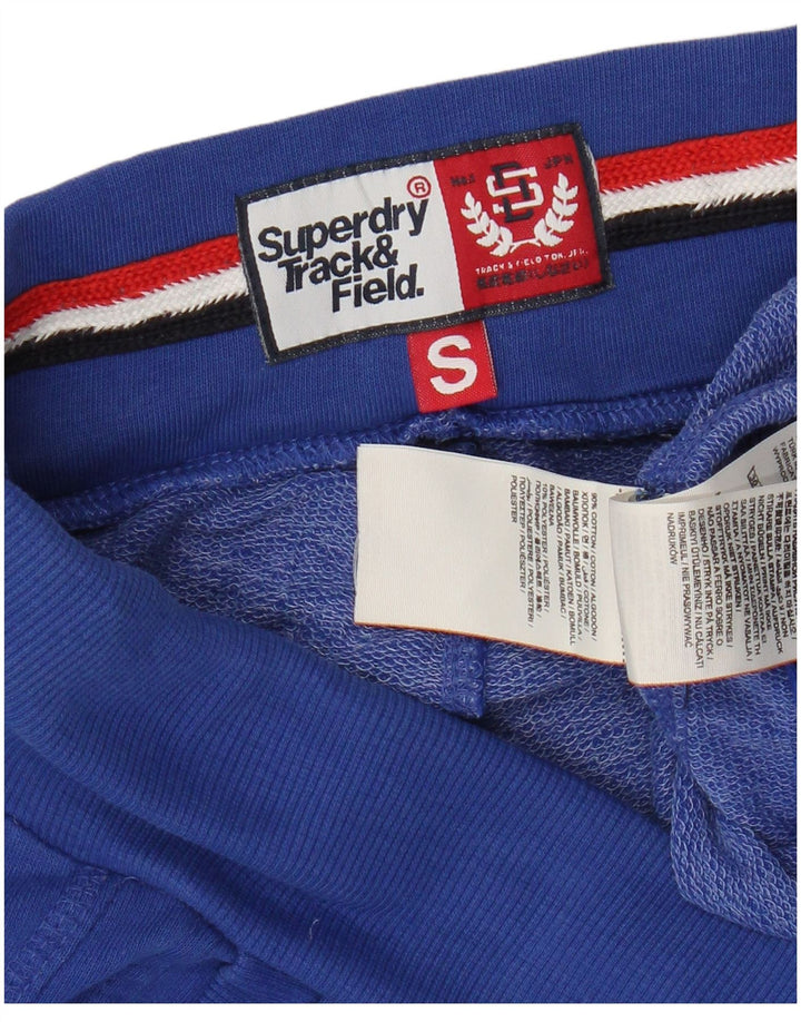 Superdry Herre Track & Field Graphic Sportsshorts Små blå bomuld