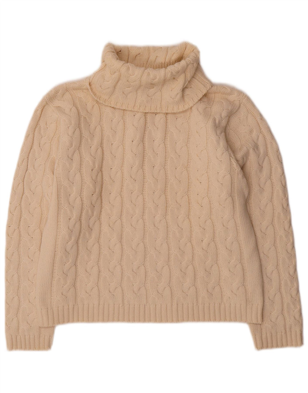 Marco Pecci Dame Rullehals Sweater UK 10 Small Off White Uld