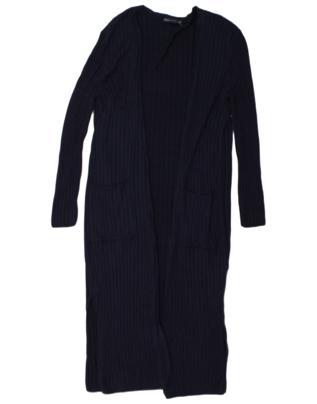 Marks & Spencer Dame Longline Cardigan Sweater UK 12 Medium Navy Blue