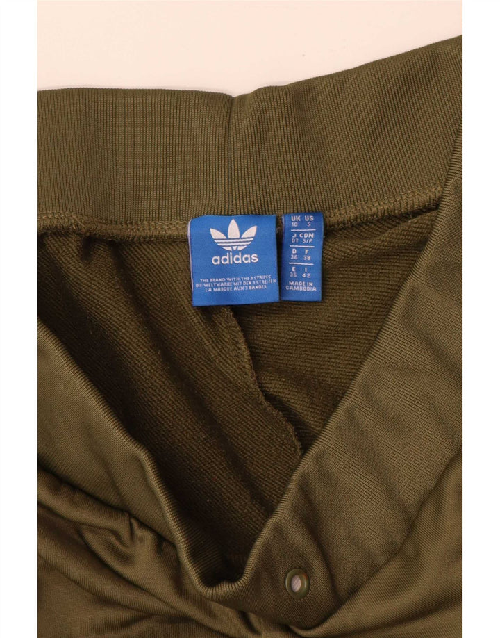 Adidas Dame træningsdragt Bukser Joggers UK 10 Small Green Polyester