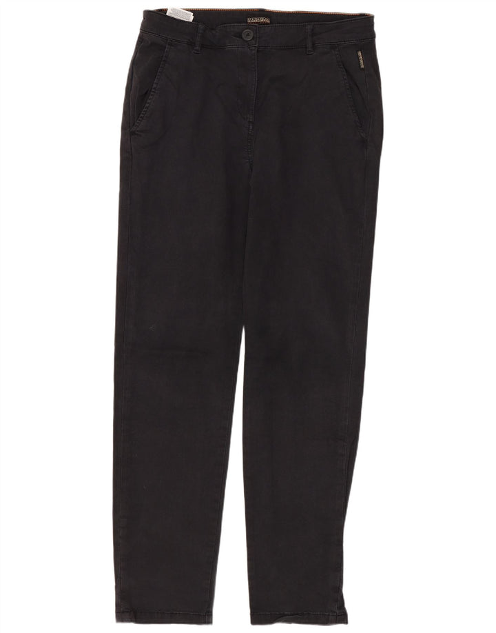 NAPAPIJRI Womens Geographic Straight Chino Bukser W28 L29 Sort Bomuld