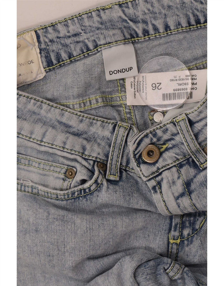Dondup Dame Distressed Cropped Jeans W26 L23 Blå Bomuld