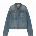 Fat Face Dame denimjakke UK 12 Medium Blue Cotton