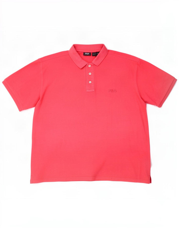 Fila Poloskjorte til mænd Stor Pink Bomuld