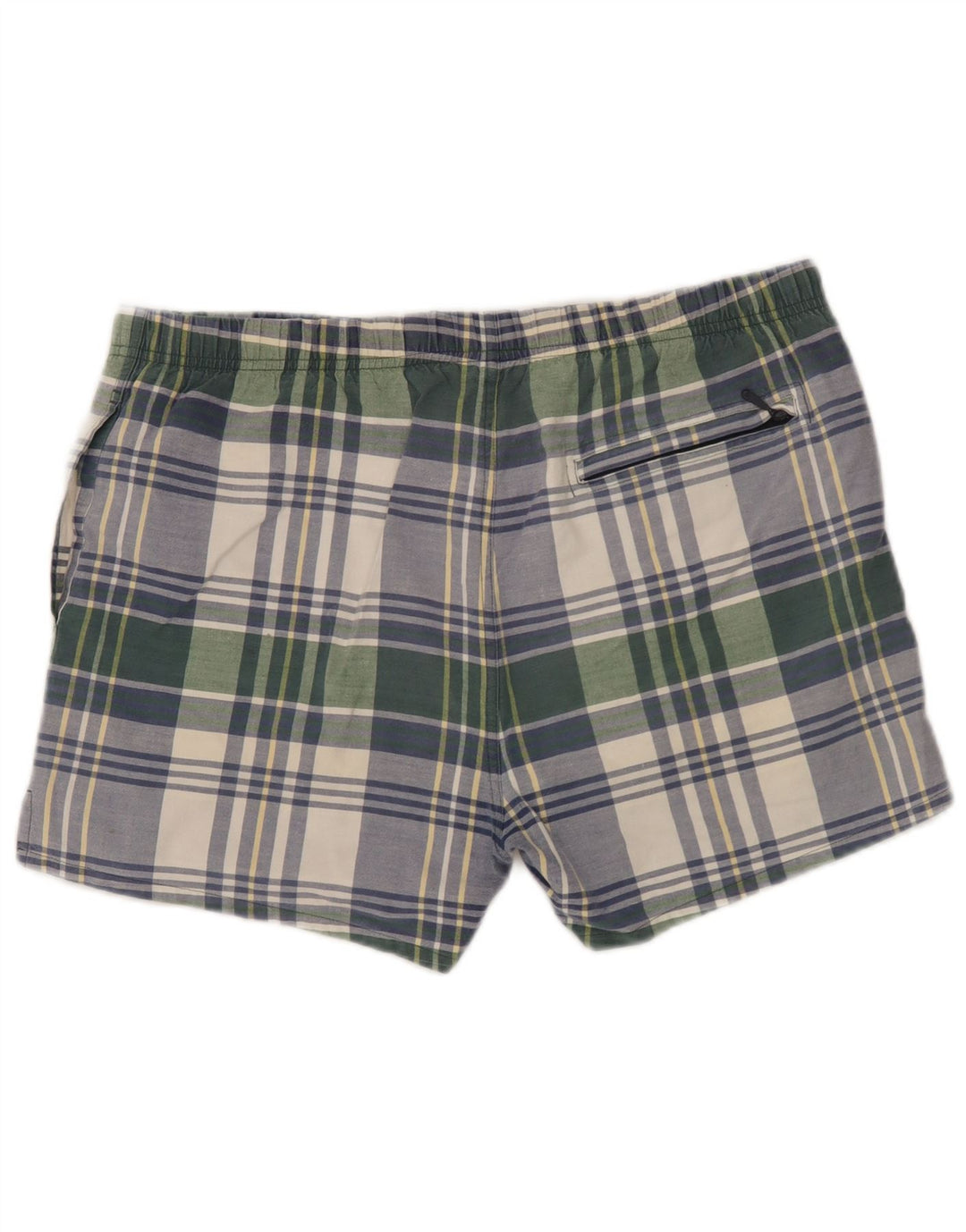 Nautica Badeshorts til mænd mellemgrøn ternet bomuld