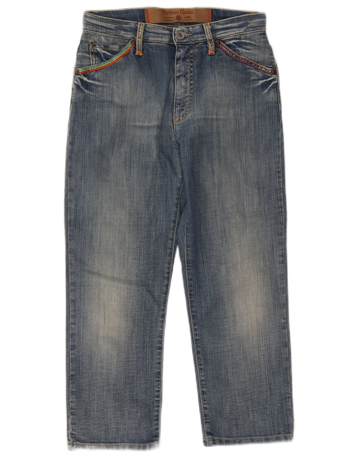 Marlboro Classics Dame Capri Jeans W27 L22 Blå Bomuld