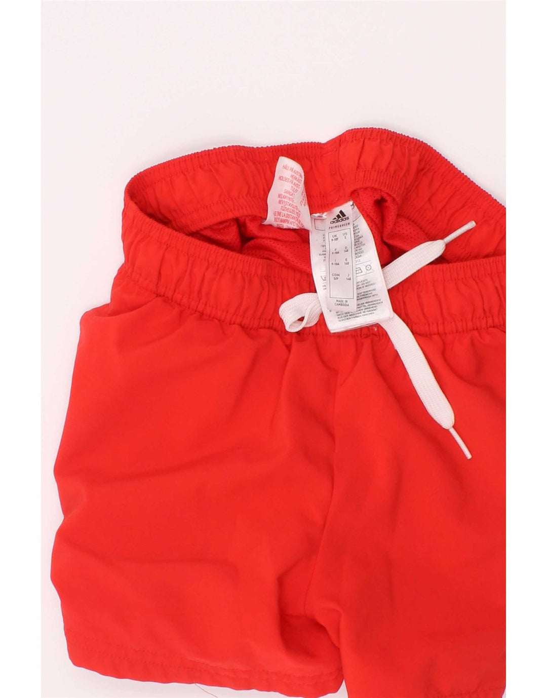 Adidas drenge sportsshorts 9-10 år rød polyester