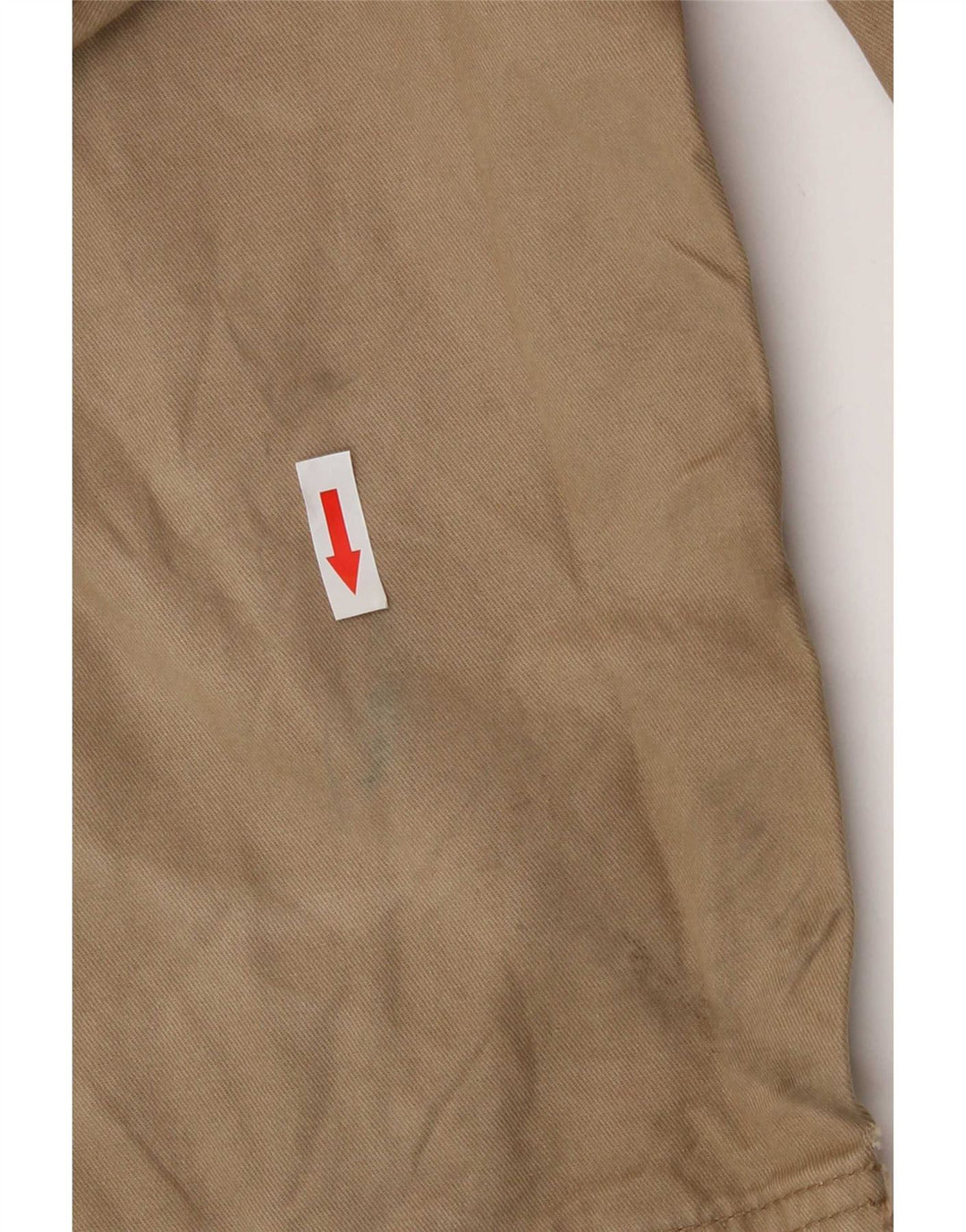 Marks & Spencer Herre Straight Cargo Bukser W32 L29 Beige Bomuld