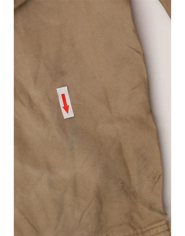 Marks & Spencer Herre Straight Cargo Bukser W32 L29 Beige Bomuld