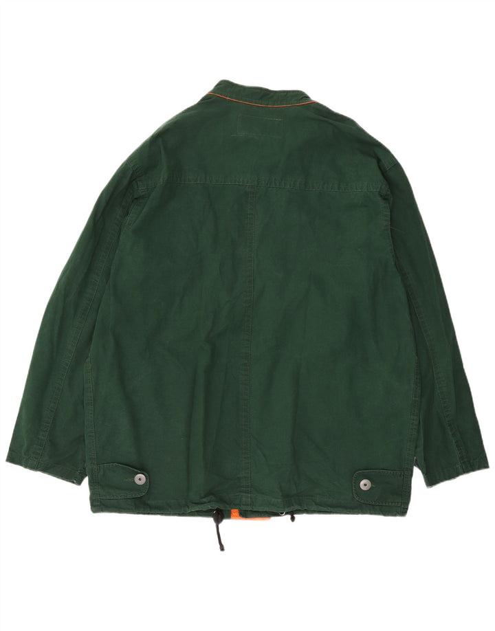 SERGIO TACCHINI Herre Utility Jacket UK 42 XL Grøn Bomuld