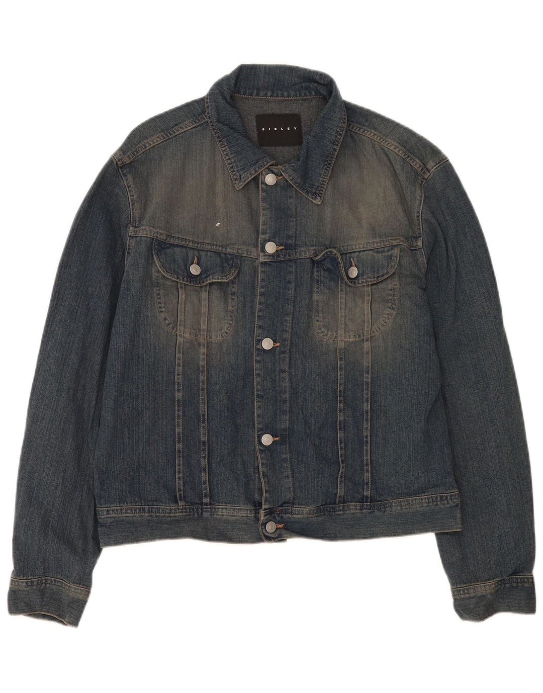 Sisley Herre denimjakke UK 42 XL Blå Bomuld