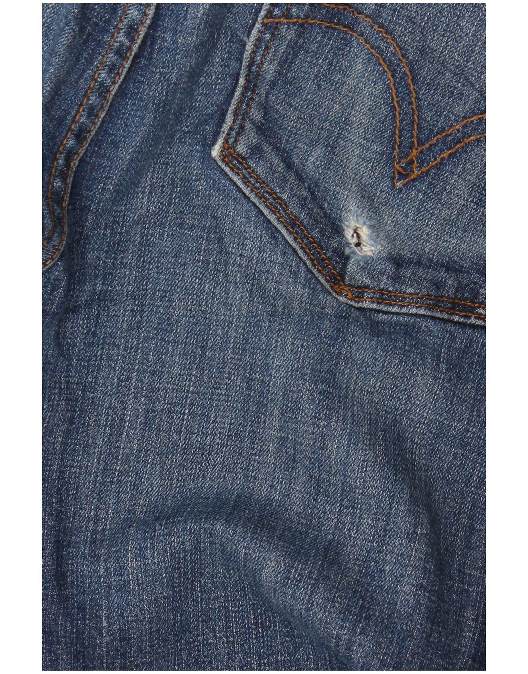 Levi's Dame 525 Bootcut Jeans US 10 Large W30 L28 Blå Bomuld