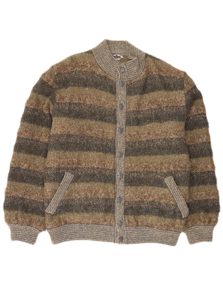 Cellini Herre Cardigan Sweater IT 52 Stor Flerfarvet Stribet