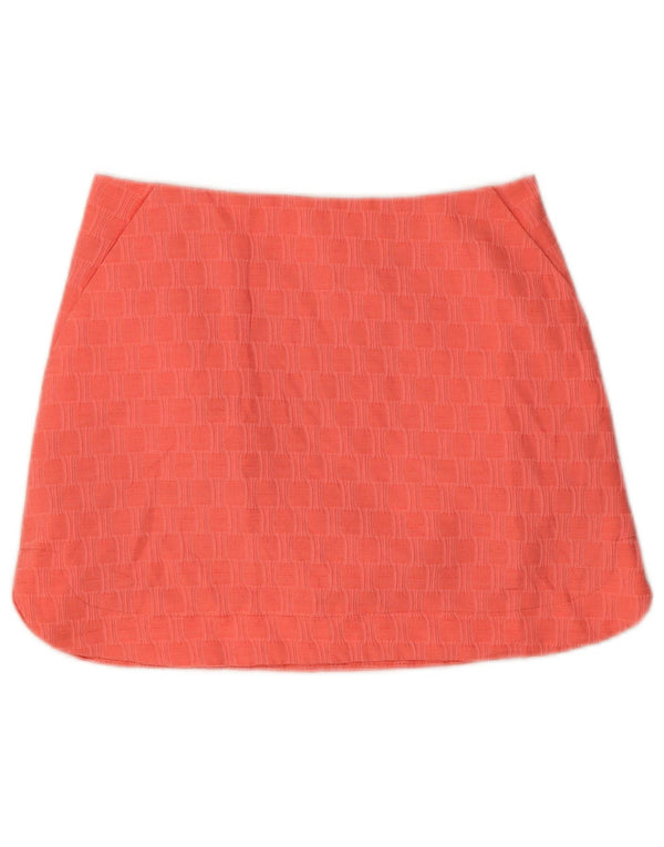 Topshop Dame Mini-nederdel UK 10 Small W28 Pink Geometrisk Polyester