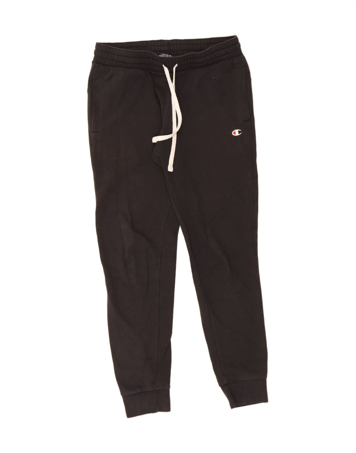 CHAMPION Mens Tracksuit Trousers Joggers Small Black Cotton Vintage Champion and Second-Hand Champion from Messina Hembry 