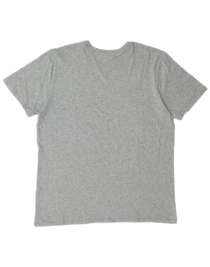 Nike Herre Athletic Fit Grafisk T-Shirt Top Stor Grå Flecked