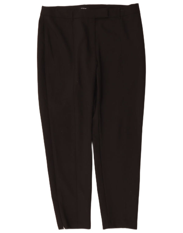 Marks & Spencer koniske jakkesætsbukser til kvinder UK 16 Large W36 L30 Black