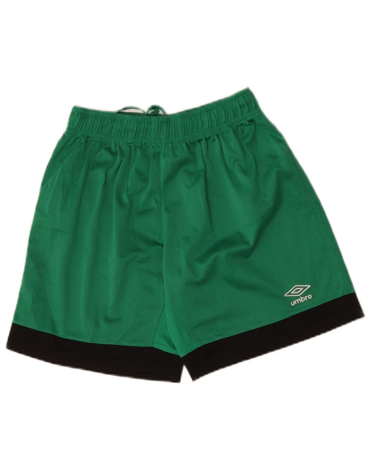 UMBRO Sportshorts til mænd Small Green Colourblock Polyester