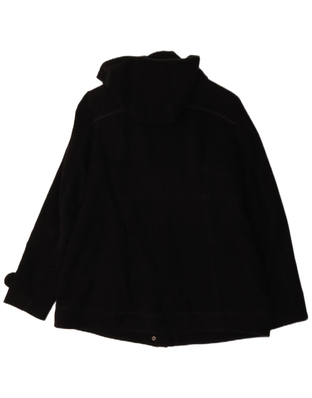 GEOX Womens Respira Duffle Coat UK 12 Medium Black Bomuld