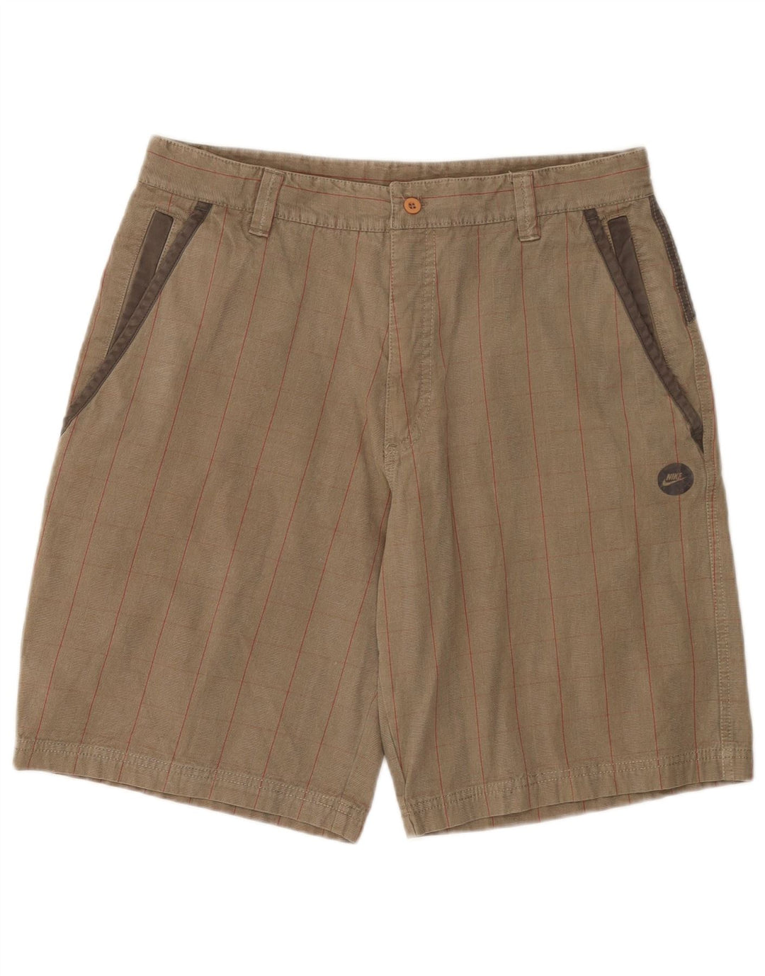Nike Herre Cargo Shorts Medium W32 Beige ternet bomuld
