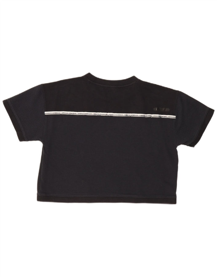 Under Armour Dame Oversized grafisk T-shirt Top UK 14 Medium Sort