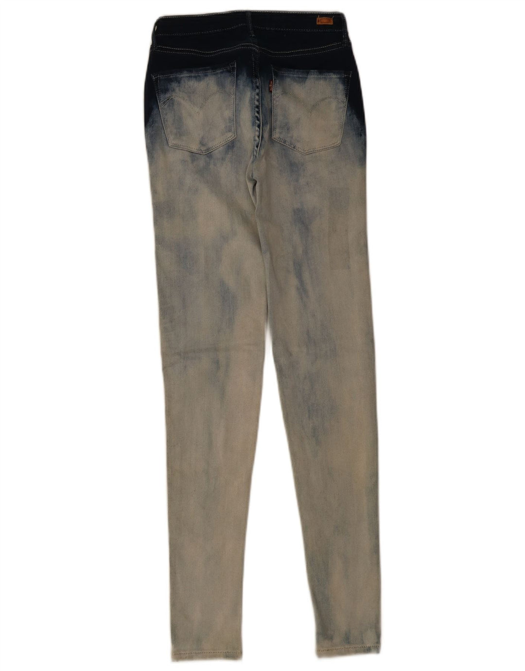 Levi's Skinny Jeans til kvinder W25 L30 blå geometrisk bomuld