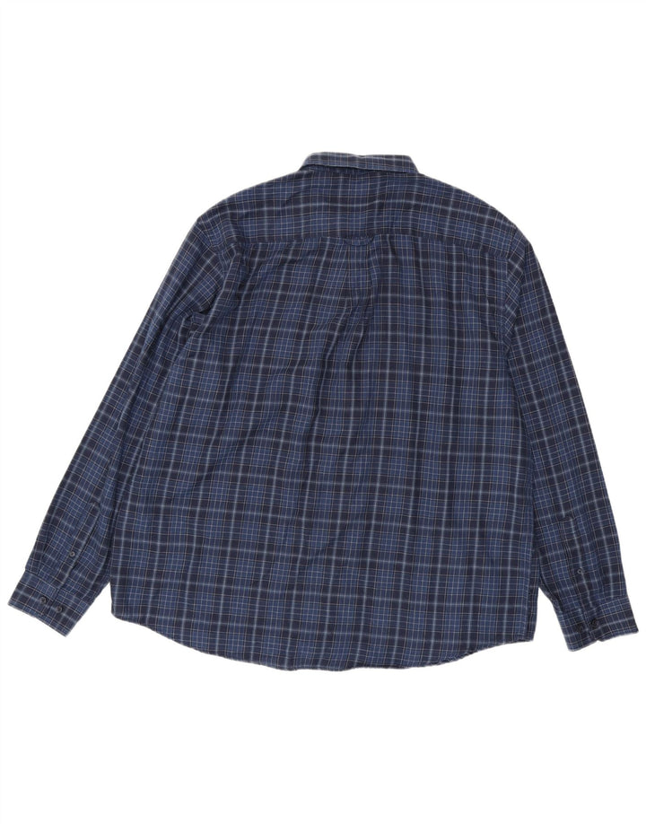 James Pringle herreskjorte 2XL marineblå ternet polyester