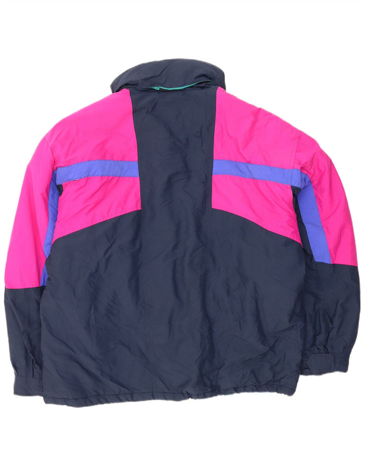 Fila Skijakke med hætte til mænd IT 54 2XL Marineblå Colourblock Polyester