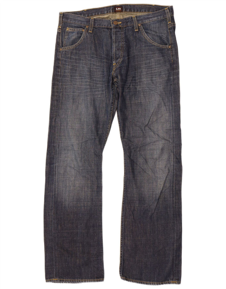 Lee Herre Flint Bootcut Jeans W34 L32 Blå Bomuld
