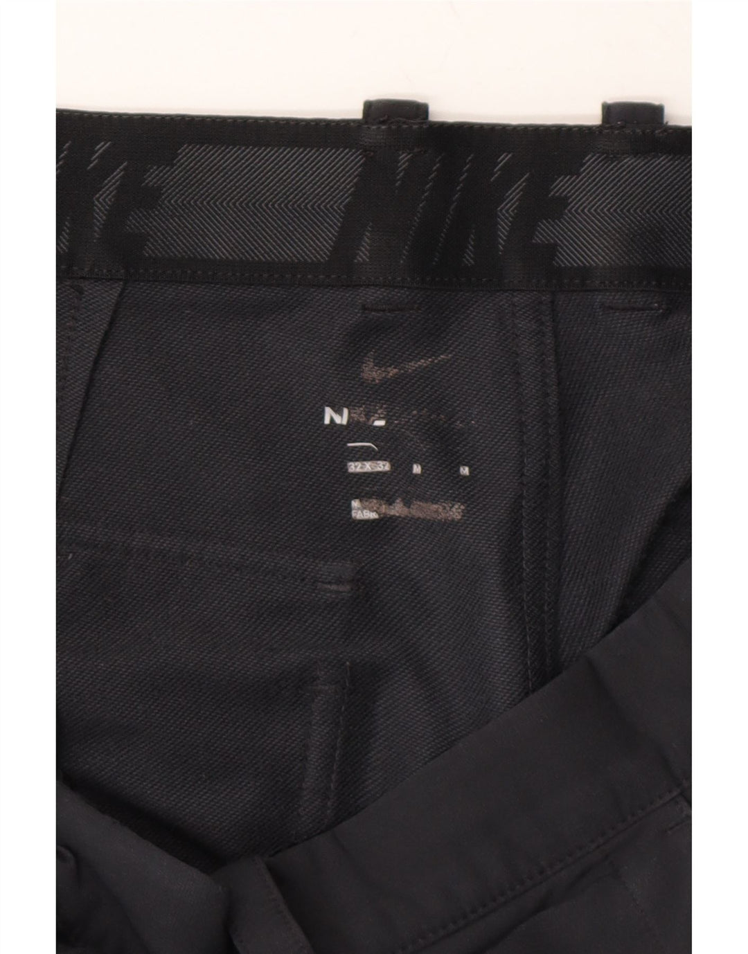 NIKE Mens Slim Chino Trousers W32 L32 Grey Polyester Vintage Nike and Second-Hand Nike from Messina Hembry 