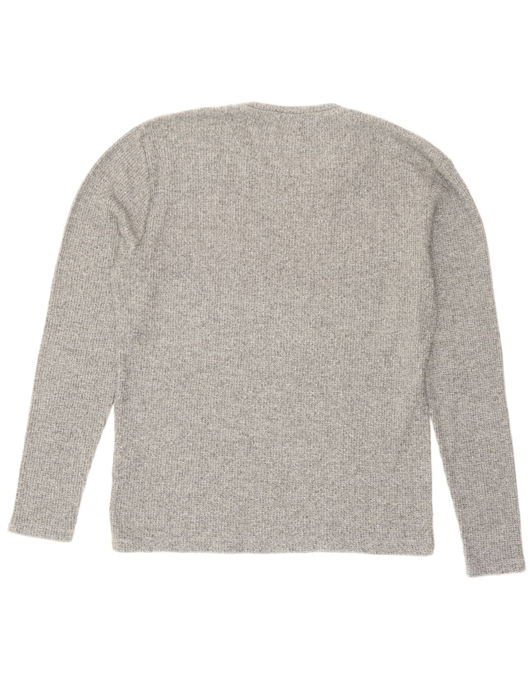 Zara Herre Top Langærmet Lille Grå Flecked Bomuld