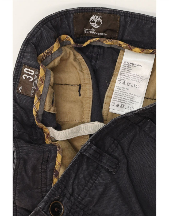 TIMBERLAND Herre Earthkeepers Chino Shorts W30 Mellem marineblå bomuld